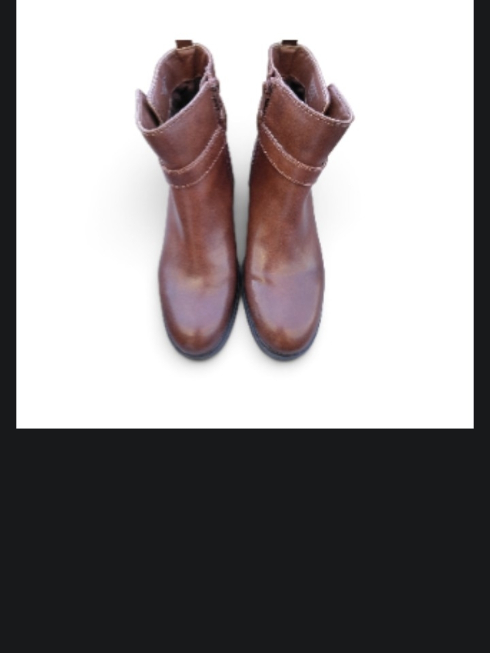 Giani Bernini Women's Brown Leather Ankle Boots Size 8 Nwot